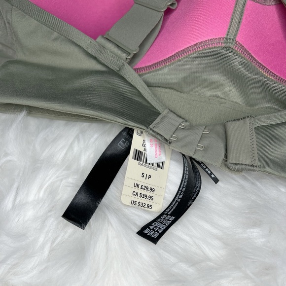 NWT Sage Green Victorias Secret PINK Sports Bra - Picture 4 of 5